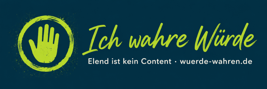 Abzeichen Ich wahre Würde
